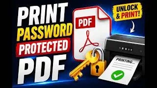 How to print password protected pdf file