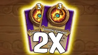 Double Colorful Compass is OP | Hearthstone Battlegrounds