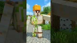 Minecraft BUT Oxy is an Iron Golem #shorts