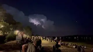 Orage au Lac d'Hossegor.