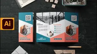 Illustrator CC Tutorial | Graphic Design |  Trifold Brochure Design.