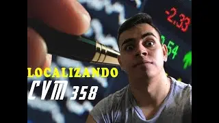 Localizando Arquivo CVM358!!!