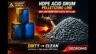 3IN1 Two Stages Die-Face Cutting Recycling & Pelletizing Machine GD-100F-DF | GEORDING