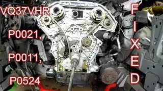 2008 INFINITI G37s Galley Gasket repair P0021 P0011