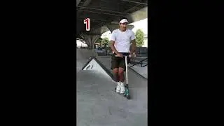 Трюки на самокате. #tricks #ТрюкиНаСамокате #Самокат #СкейтПарк #Трюки #Shorts #рекомендации