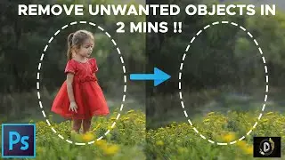 REMOVE ANY UNWANTED OBJECT IN 2 MINS !! ADOBE PHOTOSHOP | TUTORIAL  #photoshop #graphic #designing