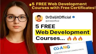 Free Computer Certificate 2025 | 100% Free Online Web Development Course with Certificate