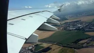 Paris (CDG)-Londres (Heathrow) Air France flight AF1980 - A380-Take-off