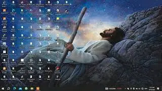 How to change  the size of icons in ms windows desktop