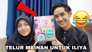 AQIL BELI TELUR MAINAN UNTUK ILIYA 😂