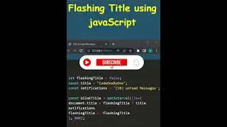 Flashing Title using 