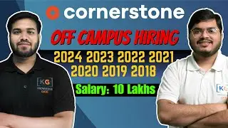 CORNERSTONE Hiring 2024 2023 2022 2021 2020 2019 2018 Batch | CORNERSTONE Off Campus Drive 2024