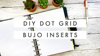 DIY Free Printable Dot Grid Paper for Classic Disc Bound // Open Office Draw Tutorial Planner Pages