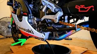 COMMON ISSUE WITH KAWASAKI | Oil Filter Burp Technique | Oil Change