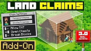 Land Claims Add-On 4.0 | Minecraft Bedrock Marketplace Trailer
