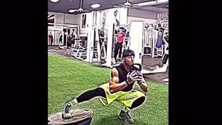AF Training Videos - Kettle Bell Single Leg Goblet Side Squat on Bosu Ball