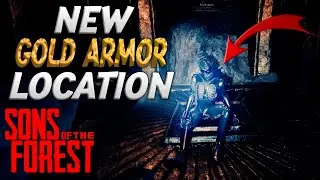 How To Get The GOLD ARMOR After Update 2 In Sons Of The Forest (New Cave Walkthrough)