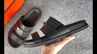 Herms sandal black