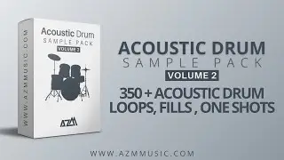 Acoustic Drum Sample Pack Vol 2| 350+ Drum Loops, Fills, Hi-Hats Loops, Percussion Loops & One Shots