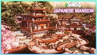 Sims 4 Japanese Dream TEMPLE & MANSION! [No CC] - Sims 4 Speed Build | Kate Emerald