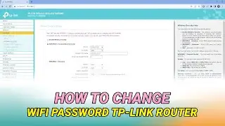 How to Change Wifi Password TP Link Router | Wifi Password Change TP Link