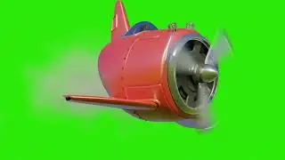 Minicraft airplane flying green screen footage | 4K footages | GreenScreen Vfx