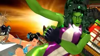 [MMD She-Hulk,Chun-Li,Momo,Toga,Menat,Black Widow,Jade]Psy-Gentleman[1080p]