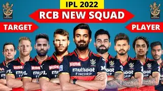 RCB Squad 2022 | RCB Squad 2022 New Players | RCB Target Players 2022 | RCB Retained Players 2022