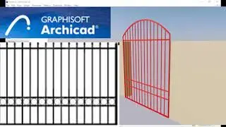 ArchiCAD 24 Tutorial: How to create an iron gate in ArchiCAD for beginners