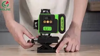 HGLINE 16‑Lines 4D Green Laser Level – App & Remote Control, 360° Self‑Leveling