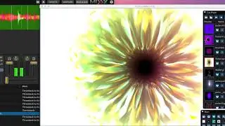 FluKtus and TrackDJ. Shader parameters animated from the beat of the DJ.