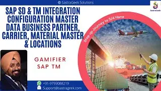 SAP SD & TM Integration Configuration  Master Data Business Partner, Carrier, Material Master