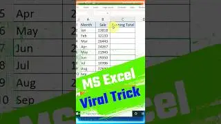 Running Total in One Click in Excel 