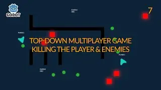 How To Make A Dedicated Server Multiplayer Game in Godot | Player & Enemy Death