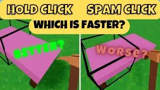 Which BED BREAKING CLICK type is FASTER? (#RobloxBedwars)