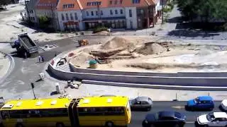 Veszprém belvárosi Körforgalom és aluljáró építése 2012.05.08