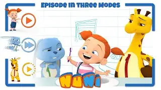 NuNi in Three Modes 🧡💛💙 Good Morning 🔆Brushing Our Teeth 🦷🪥