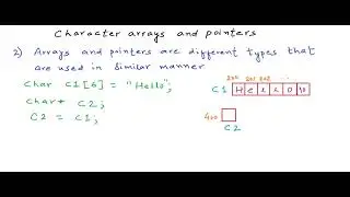 8 Character arrays and pointers   part 1   YouTube