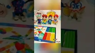 Весь состав группы BTS из пластилина
