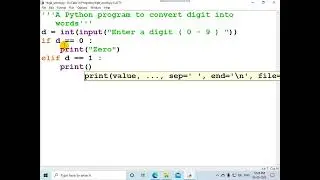 A python program to convert digit to words