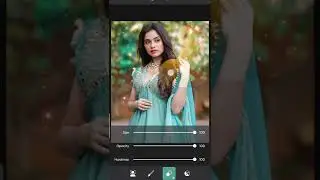 Jannat Zubair Photo Editing New Cyan And Green Tone 
