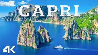 CAPRI 4K 🇮🇹 Discover the Beauty of Capri’s Cliffs & Blue Grotto | Aerial Views & Deep House Vibes