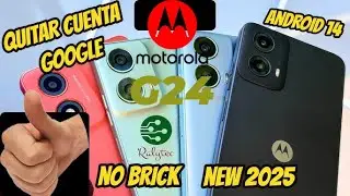 Remove or skip Google Account Motorola G24 2025 No PC 