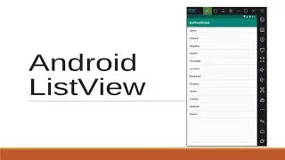 create listview in android studio example | Java | Listview in android