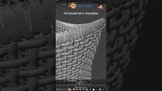 Fast Forward: Handcrafted Lattice Basket Design in Blender #blender  #shorts