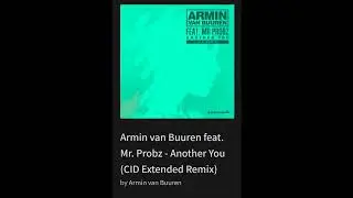 Armin van Buuren feat. Mr. Probz - Another You (CID Extended Remix)