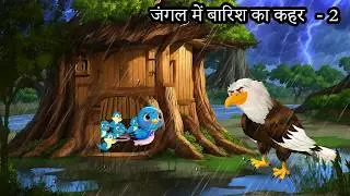 बारिश में पेड़ का घर | BARISH KA KAHAR | Jab chidiya fas gayi ped ke ghar me