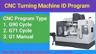 cnc ID Boring manual Program| G90 ID Boring program| G71 ID Boring program| 