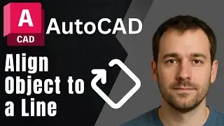 AutoCAD: How to Align an Object Parallel to a Line (Rotate & Align Tutorial)