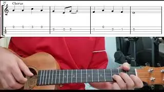 Rudolph The Red Nosed Reindeer - Easy Beginner Ukulele Tab With Playthrough Tutorial Lesson